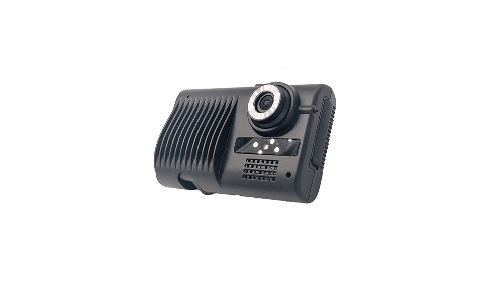 dash cam with low-power sleep mode, 8GB eMMC memory, supports 4 simultaneous 1080P recordings, high-accuracy ADAS and DMS algorithms, automated calibration, and driver facial recognition.